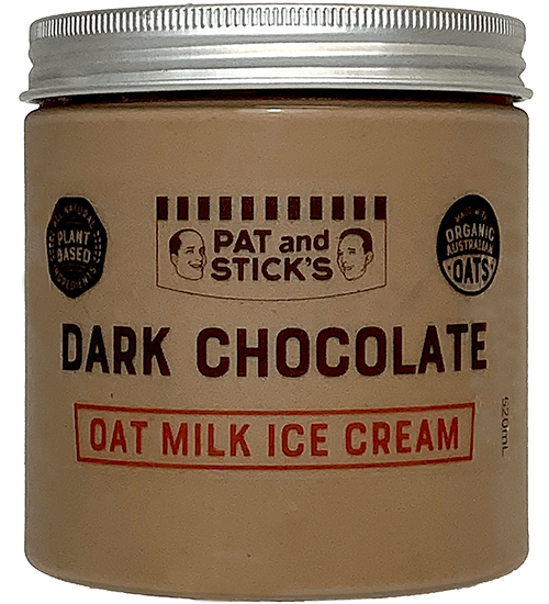 pat and sticks - oat milk tub - dark chocolate